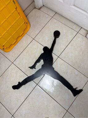 3D Air Jordan Jumpman silhouette is a vintage retail store display piece